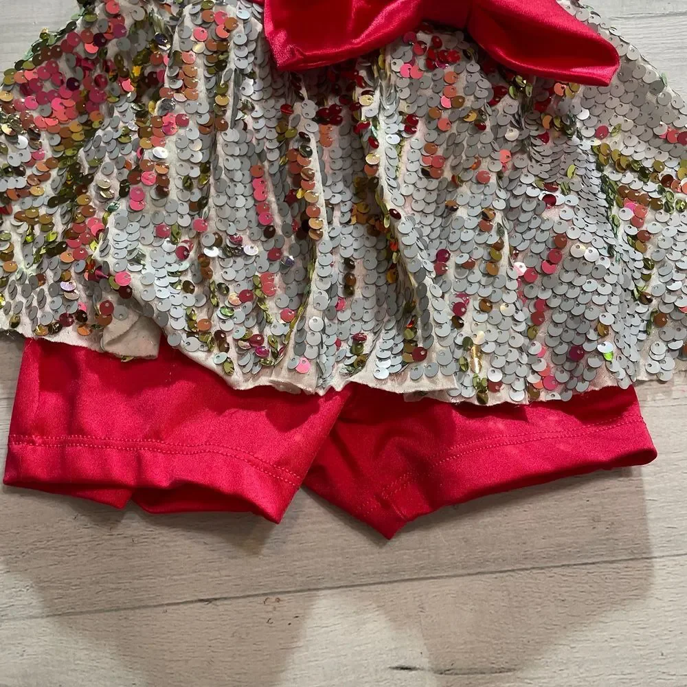 Weissman girls sequin skirted dance costume child‎ small